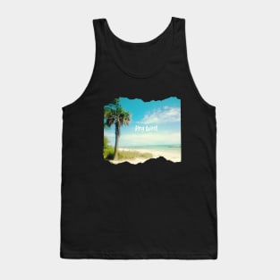 Beautiful photography of Key West Florida blue sky palm tree landscape USA nature lovers Tank Top